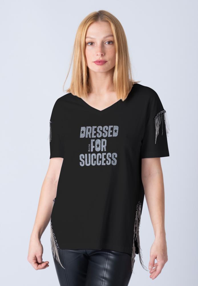 CAMISETA ANIMOSA DRESSED FOR SUCCESS NEGRA