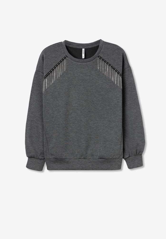 SUDADERA BALLERINA GRIS