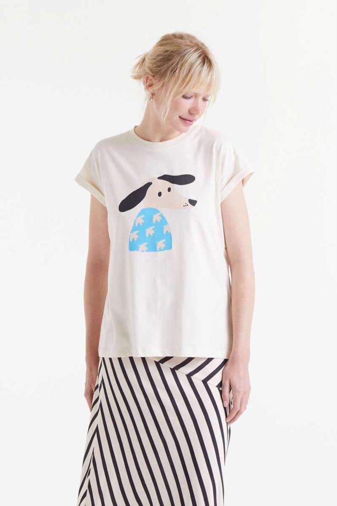 CAMISETA DE PRINT PERRO DOVE