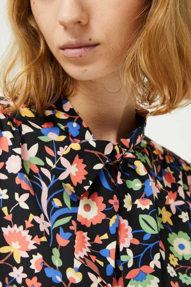 CAMISA LAZADA ESTAMPADO FLORAL PEQUEÑO