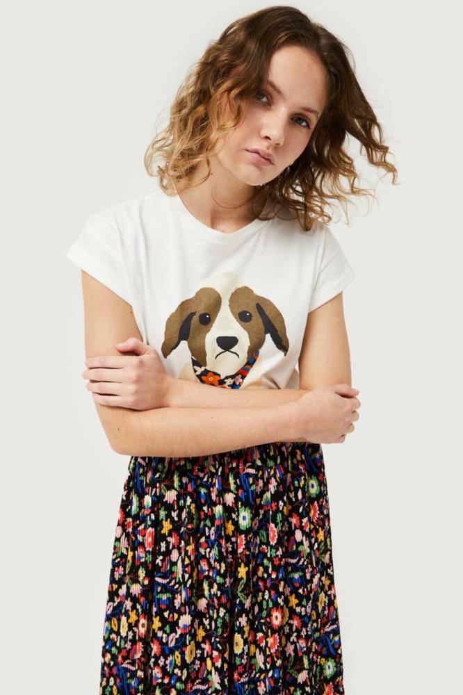 CAMISETA CON PRINT DE PERRO