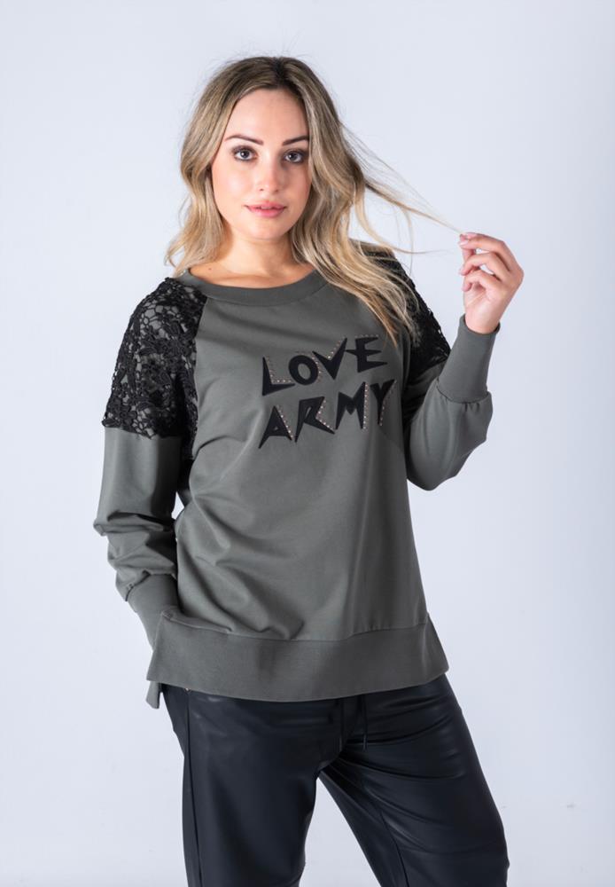 SUDADERA LOVE ARMY ANIMOSA